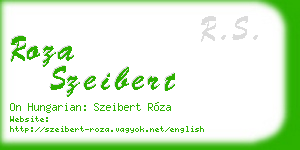 roza szeibert business card