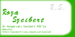 roza szeibert business card